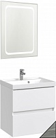 Водолей Мебель для ванной Best 60 подвесная лиственница структурная контрастно-серая